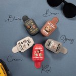 Personalizado Multicolor Kid Face Foto PU Cuero Magnético Coche Sunglass Holder Clip con Nombre Uso Diario Cumpleaños Regalo para Padres Abuelos Conductores
