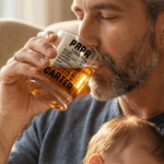 Personalized Daddy Daily Value Durable 10 oz Whiskey Glass with Name Funny Drinkware Birthday Father's Day Gift for Man Father