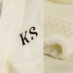 Personalized Embroidered Monogram Name Plush Bathrobe Daily Use Birthday Mother's Day Gift for Women