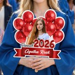 Personliga ballonger med band Graduation Fotofläkt med namn Graduation Ceremony Party Gift for Graduates