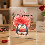 Plaque d'ornement en acrylique avec nom et date Cadeau d'anniversaire de mariage Cadeau de Saint-Valentin pour partenaire Couple