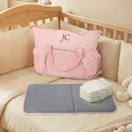 Personalised Embroidered Name Large Capacity Mommy Bag with Shoulder Strap Pregnancy Baby Shower Mother's Day Gift for New Mom