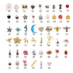 Personalisierte Birthstone Initial Build Your Own Lenkrad Charm Kette Autozubehör Geburtstag Geschenk für Familie Freund Autobesitzer