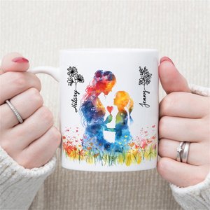 Mug en céramique 11 oz avec nom Cadeau de fête des mères pour maman grand-mère
