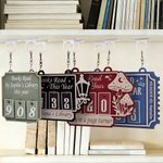 Personalized Books Read This Year Wooden Books Read Tracker with Text Bookshelf Decor Birthday Anniversary Gift for Reader Book Lover