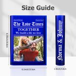 Personalised Creative Photo Design Acrylic Book Vase with Name Bookshelf Decor Birthday Gift for Families Friends Grandparents