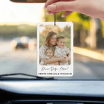 Henkilökohtainen valokuva kevyt auton ilmanraikastin koriste tekstillä auton huoneen käyttö vuosipäivä lahja pariskunnille vanhemmille
