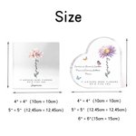 Personalized Butterfly Birth Flower Acrylic Plaque with Name Mother's Day Birthday Anniversary Gift for Her
