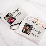 Personalised Graduate Photo Cosmetic Bag with Name and Year Travel Accessories Class of 2026 Graduation Gift for Graduate