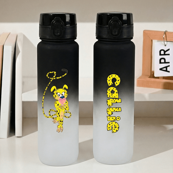 Personalised Long-Tailed Leopard Marsupilami Sport Water Bottle with Name Daily Use Birthday Gift for Kids Friends | Callie × Marsupilami®