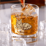 Henkilökohtainen lemmikkieläinten muotokuva 10 oz Rock Whiskey lasi nimellä Syntymäpäivä muistolahja lemmikkieläinten ystäville