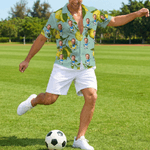 Personalized Hawaiian Style Lemon Theme Face Photo Soft Shirt Beach Party Vacation Birthday Gift for Friends Family Travel Lovers