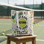 Sac à main de grande capacité avec nom Utilisation quotidienne Cadeau d'anniversaire pour les joueurs de tennis