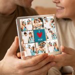 I Love You in Each Moment - Personalised 8 Photos Collage Square Acrylic Plaque Valentine's Day Anniversary Gift