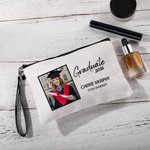 Personalised Graduate Photo Cosmetic Bag with Name and Year Travel Accessories Class of 2026 Graduation Gift for Graduate