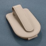 Personalizado Multicolor Kid Face Foto PU Cuero Magnético Coche Sunglass Holder Clip con Nombre Uso Diario Cumpleaños Regalo para Padres Abuelos Conductores