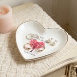 Personalized Mother in Law Giving Tree Ceramic Jewelry Tray with Name and Text Mother's Day Birthday Gift for Mom Grandma