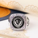 Personalised University Class Signet Ring with Initials School Name Engraving Text Class of 2026 Graduation Gift for Graduate
