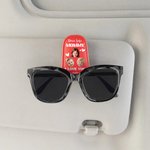 Personalizado Multicolor Kid Face Foto PU Cuero Magnético Coche Sunglass Holder Clip con Nombre Uso Diario Cumpleaños Regalo para Padres Abuelos Conductores