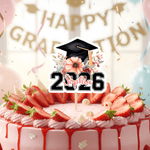 Personlig blomsterdekorasjon med navn og årstall på cupcake-topper til uteksaminerte studenter Graduation Cap Cupcake Topper med navn og år Festdekorasjon Graduation Gift for Graduates Friends