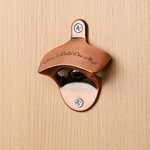 Personalized Vintage Wall-Mounted Bottle Opener with Engraved Text Home Bar Decor Birthday Father's Day Gift for Men Family