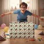 Henkilökohtainen syntymä kukka seppele syntymäpäivä hattu raidallinen käärepaperi kasvot valokuva syntymäpäivä suosikki perheen ystävät