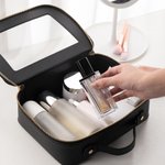 Sac portable en cuir PU pour tuiles de mahjong avec monogramme coloré Accessoire de mahjong Cadeau de pendaison de crémaillère de la fête des mères pour les amateurs de mahjong Joueurs