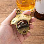 Personalized Vintage Wall-Mounted Bottle Opener with Engraved Text Home Bar Decor Birthday Father's Day Gift for Men Family