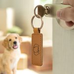 Personalisierte Hundeohren Katzenohren Schlüsselanhänger mit Namen Haustierohren Gravur Geburtstag Weihnachten Erinnerung Geschenk für Tierliebhaber