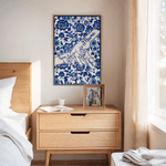 Personalised Toile De Jouy Holding Hands Poster Painting Framed Painting with Name Wall Decor Mother's Day Birthday Gift for Mom Woman