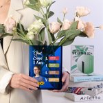 Henkilökohtainen Jumala sanoo, että olet selkeä akryyli kirja maljakko nimi ja valokuva inspiroiva syntymäpäivä kaste lahja kirjan rakastaja Christian