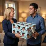 Personalised Face Photo Graduation Cap Wrapping Paper with Name Graduation Party Favor for Graduates Friends