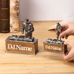 Personalised DJ Figurine Music Theme Desk Decoration with Name Party Planning Birthday Gift for Friend Music Lover