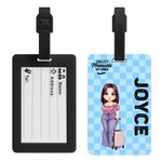 Etiquette de bagage de voyage personnalisée avec nom et texte Accessoire de voyage Cadeau d'anniversaire pour la famille et les amis