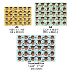 Personalised Face Photo Graduation Cap Wrapping Paper with Name Graduation Party Favor for Graduates Friends