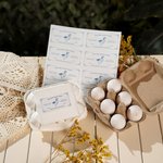 Personalized 20 Per Sheet Fresh Chicken Duck Quail Egg Carton Labels Stickers with Text Self Adhesive Chicken Coop Supply Gift for Farm Owners