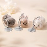 Porte-clés en forme de lapin personnalisé avec texte et nom gravés - Cadeau commémoratif anniversaire pour propriétaire d'animal