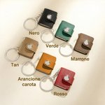 Portachiavi personalizzato con album fotografico da 10-14 foto e testo inciso - Regalo di compleanno e anniversario per amici e coppie