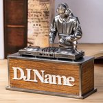 Personalised DJ Figurine Music Theme Desk Decoration with Name Party Planning Birthday Gift for Friend Music Lover