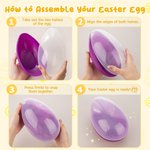 Œuf de Pâques Personnalisé avec Photo de Visage et Nom Style d'Œuf Brisé Boîte de Bonbons Chocolat Cadeau de Pâques Naissance pour Enfant Bébé