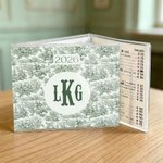 Personalized Chinoiserie Mahjong Tri-fold Card Cover Waterproof Stickers Set with Letters Gift Decor Mahjong Accessory Gift for Mahjong Lovers