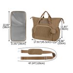 Personalised Embroidered Name Large Capacity Mommy Bag with Shoulder Strap Pregnancy Baby Shower Mother's Day Gift for New Mom