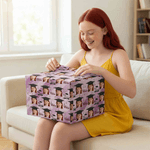 Personalised Face Photo Graduation Cap Wrapping Paper with Name Graduation Party Favor for Graduates Friends
