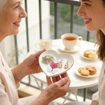 Personalized Mother in Law Giving Tree Ceramic Jewelry Tray with Name and Text Mother's Day Birthday Gift for Mom Grandma