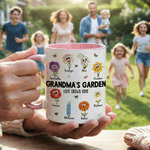 Personalized Birth Flower 11 oz 15 oz Ceramic Mug with Name and Title Daily Drinking Mother's Day Gift for Mom Grandma