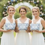 Henkilökohtainen Floral Portable Makeup Bag nimi päivämäärä päivittäinen käyttö Travel varastointi vuosipäivä syntymäpäivä häät lahja naiselle morsiusneito