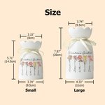 Personalised Birth Flower Ceramic Vase with 1-10 Names Birthday Mother's Day Gift for Mother Grandmother