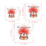 Plaque d'ornement en acrylique avec nom et date Cadeau d'anniversaire de mariage Cadeau de Saint-Valentin pour partenaire Couple