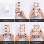 Henkilökohtainen syntymä kukka seppele syntymäpäivä hattu raidallinen käärepaperi kasvot valokuva syntymäpäivä suosikki perheen ystävät