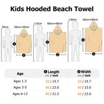 Personlig glassfamilj Snabbtorkande barn Strandhandduk med huva och namn Researtiklar Sommarfest Födelsedagspresent för familj Barn